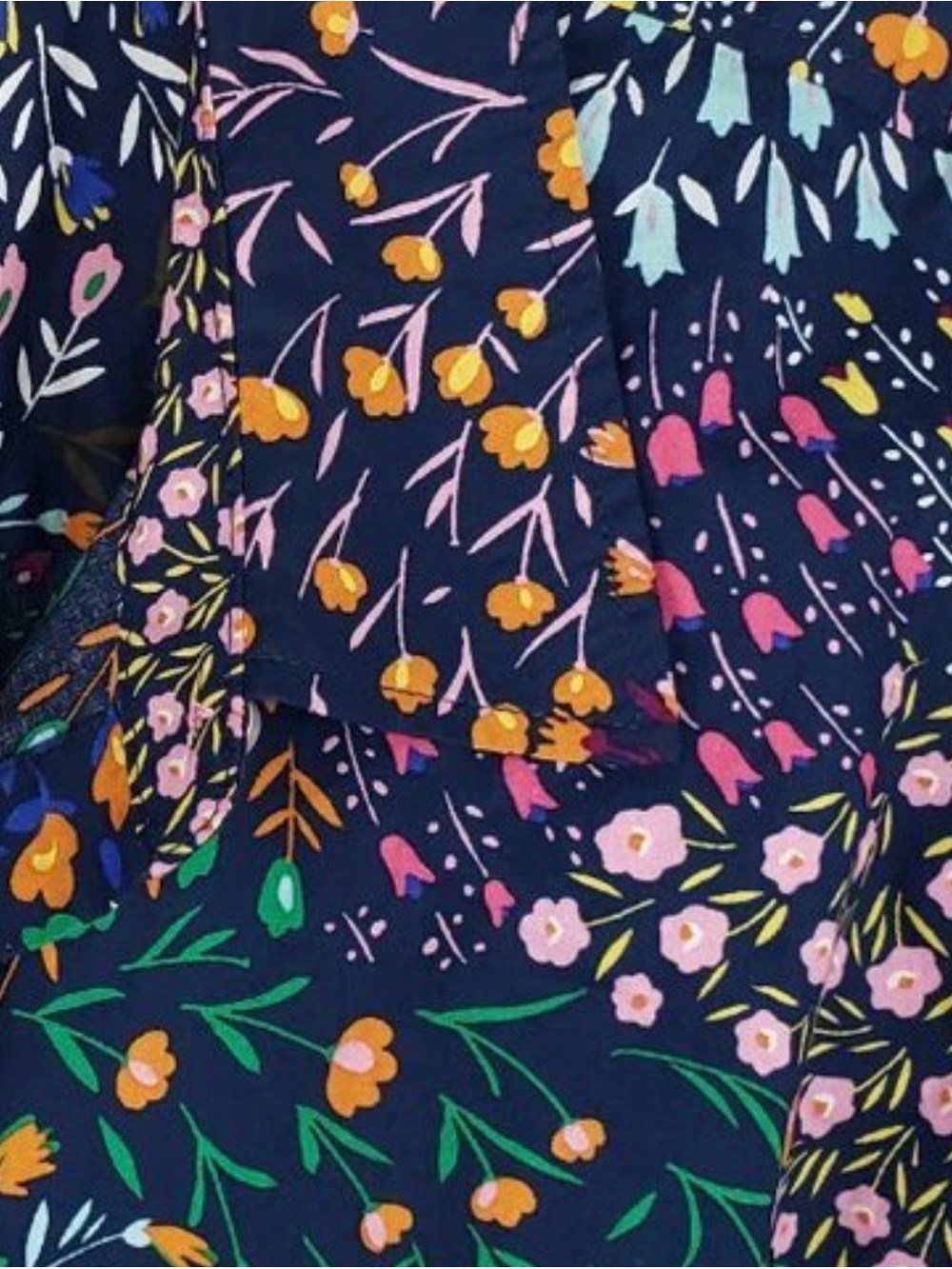 3 for $20 Sale: Talbots Navy Floral Buttondown- XL - Picture 4 of 6